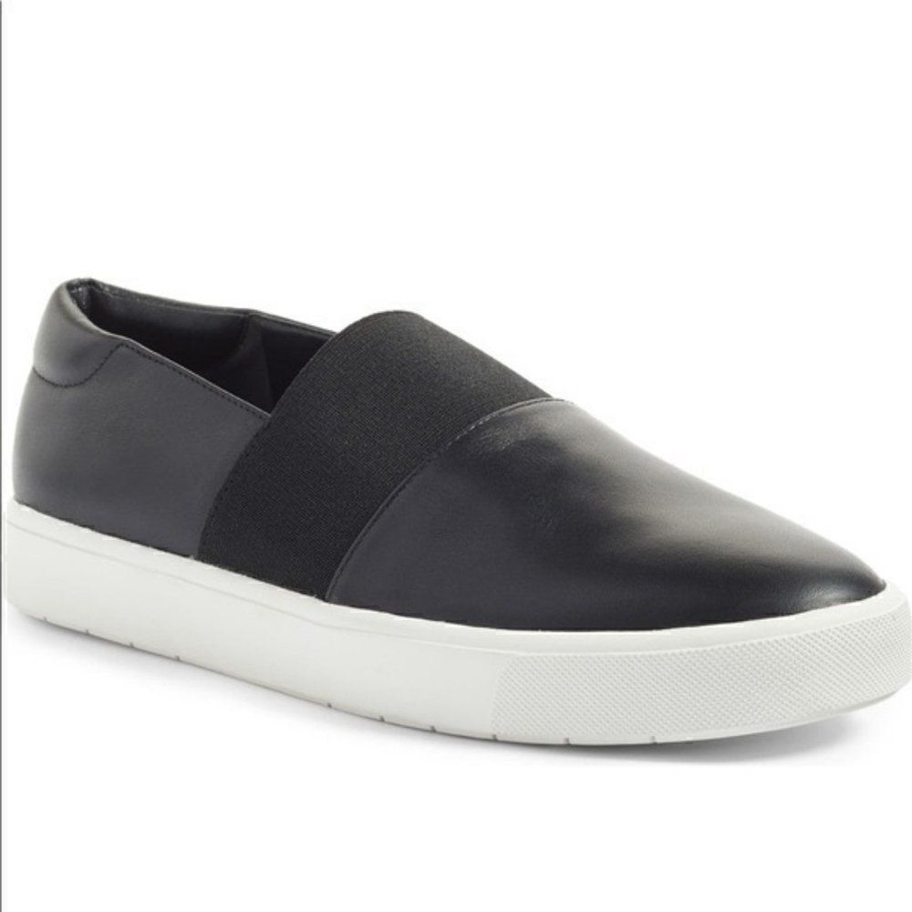 Vince Black Leather Sneakers 
